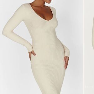 Meshki Nina Long Sleeve Knit Maxi Dress